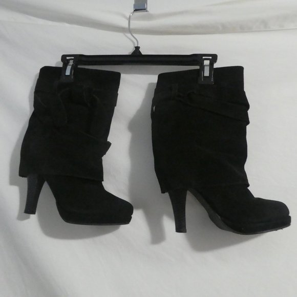 RESTRICTED | size 7.5 | Suede Heeled Boot - Picture 6 of 16